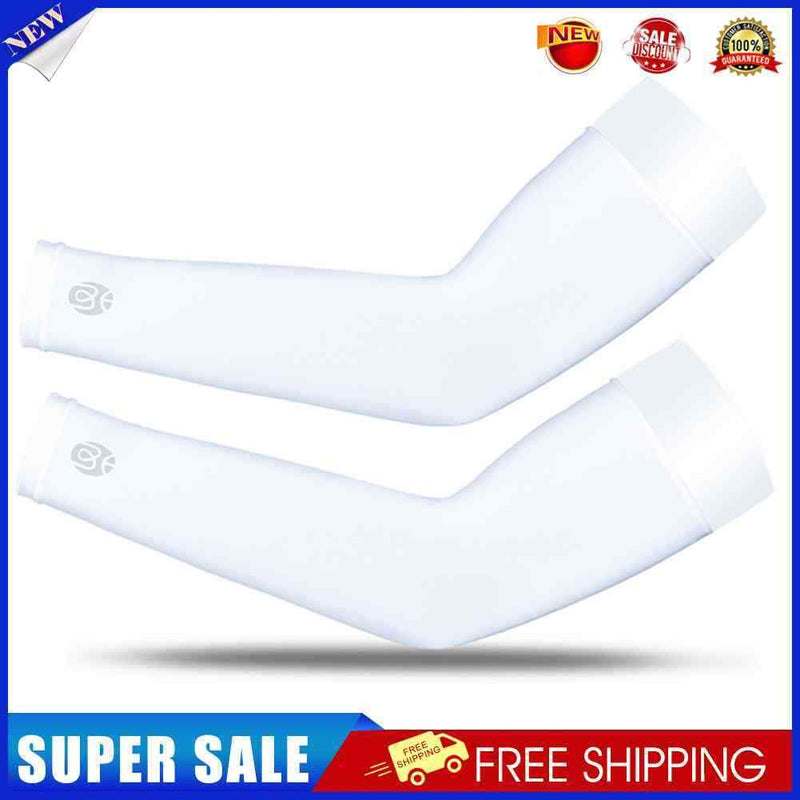 #A WEST BIKING 1 Pair Ice Silk UV Protection Cooling Arm Sleeves Covers for Adul