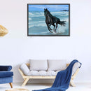 Seaside Horse Oil Paint By Numbers Kits Canvas Picture Gift for Adults Childr
