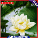 White Lotus Diamond Embroidery Painting Mosaic Picture Rhinestone Cross Stitch