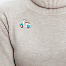 Cartoon Electric Car Brooch Badges Clothes Enamel Pins for Unisex Christmas Gift