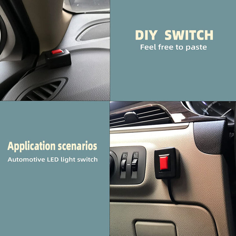 Momentary/Rocker Car Horn Switch Self Reset Trigger Switch Multipurpose Switc