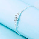 Ginkgo Leaf Pendant Chain Bangle Adjustable Couple Bracelet Leaf Bracelet