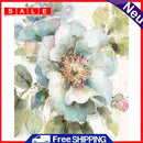Canvas Painted Oil Paint By Numbers Flower Birds Wall Art Modern Bedroom Decor