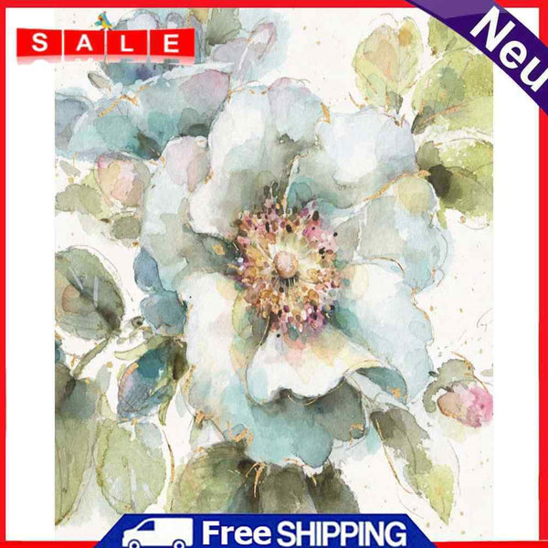 Canvas Painted Oil Paint By Numbers Flower Birds Wall Art Modern Bedroom Decor