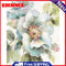 Canvas Painted Oil Paint By Numbers Flower Birds Wall Art Modern Bedroom Decor