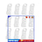 Plastic Clothes Hanger Connector Cascading Hook Space Saving Holder (12pcs)