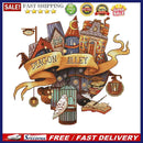 2 Strands DIY 40x40cm Embroidery Kits Cross Stitch Counted Art Craft Home Dec