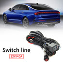 Wiring Harness Kit On/Off Switch 40A Relay Blade Fuse for Off Road LED Work Lamp