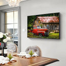 DIY Cabin Car Rhinestone Picture Mosaic Full Round Drill Diamond Painting Craft