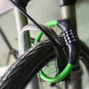 4 Digit Combination Bicycle Security Lock Anti Theft Cable Lock (Green) Newly