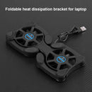 Dual Cooling Fan Notebook Computer Foldable Cooler Radiator for 7-15"" Laptop