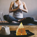 Crystal Pyramid Healing Energy Meditation Crystals Home Office Decor (E) Newly