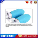 BBQ Corn Holder Stainless Steel Skewers Forks for Picnic Kitchen (Blue)