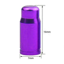 2x Bicycle Presta Tire Valve Cap Aluminum Alloy Bike Valve Cover (Purple) Newly