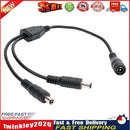 2.1x5.5mm 1 Female to 2 Male DC Power Splitter Plug Cable for CCTV Camera Newly