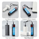 1 Slot Charger for 16340 14500 18650 26650 3.7V Lithium Battery USB Fast Charge