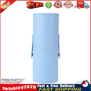 Leather Makeup Brush Holder Travel Cosmetic Pens Storage Cup Case (Blue) Newly