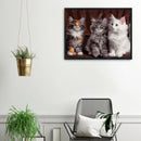 DIY Digital Painting By Numbers Cat Canvas Picture Modern Home Living Room Decor