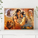 5D DIY Full Drill Diamond Painting Old Era Lovers Embroidery Mosaic Needlework