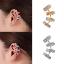 Men Alloy No Pierced Non Piercing Ear Cuff Tragus Earrings Geometric Ear Clip