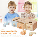 Wooden Ball Drawer Early Learning Matching Blocks Teaching AIDS Sorting for Kids