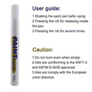 3X White Paint Pen Marker Waterproof Permanent Car Lettering Tire Letters F3A3