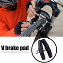 1 Pair Bike V Brake Pads Mountain Road Bike V-Brake Block w/ Hex Nuts + Spacers