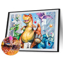 5D DIY Full Drill Diamond Painting Dinosaur Cross Stitch Craft Kits Home Decor