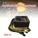 ATX 12V 2.31 PC Power Supply 2000W Silent Bitcoin Miner Mining Power Supply