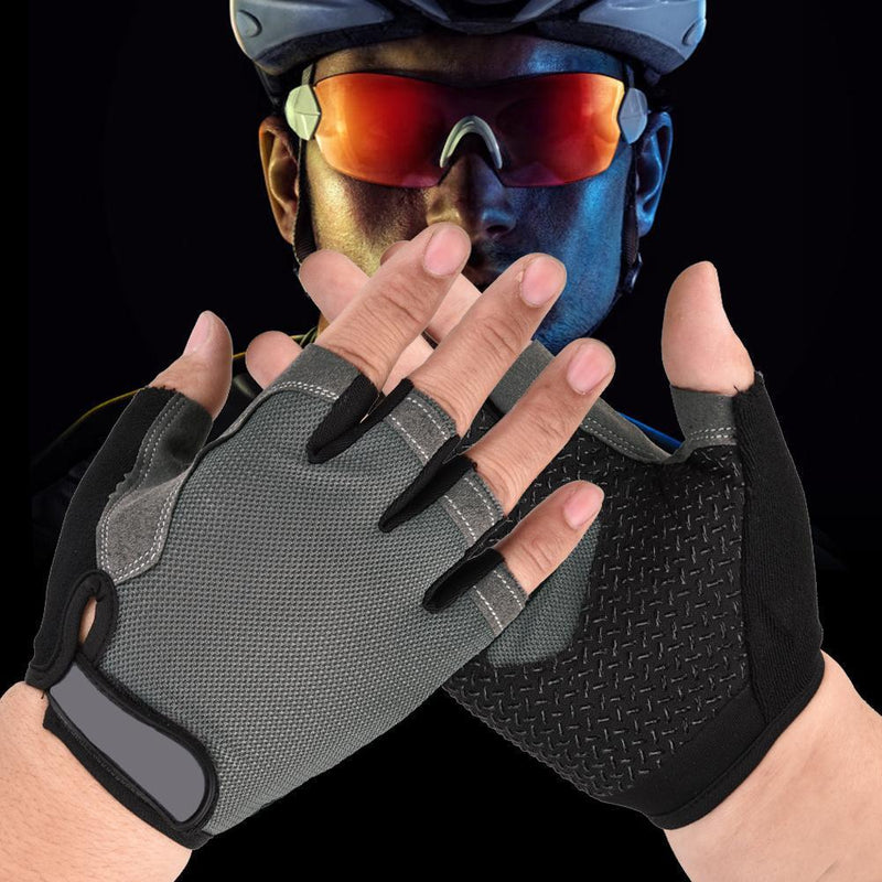 Cycling Gloves Anti-slip Summer Breathable Sport Bike Bicycle Half Finger G