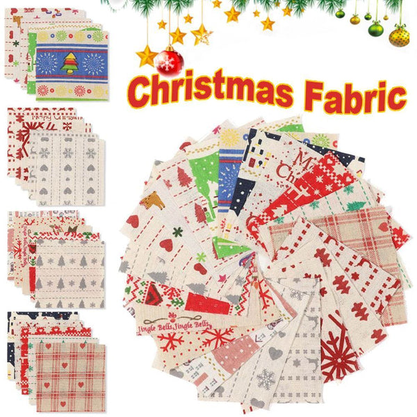 DIY Accessories Snow Santa Clause Christmas Fabric Xmas Printed Cotton Cloth