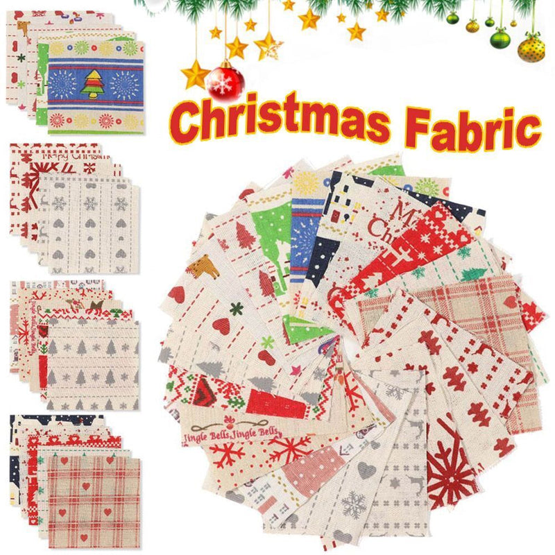 DIY Accessories Snow Santa Clause Christmas Fabric Xmas Printed Cotton Cloth