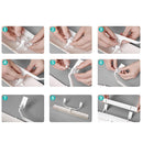 Adjustable Air Conditioner Cover Windshield Air Conditioning Baffle (White)