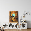Forest Witch Oil Paint by Numbers Hand Painted Frameless Picture Home Ornamen
