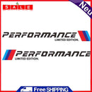 4pcs Car Stickers M Performance Limited Edition Side Door Decals (Black)
