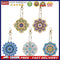 10pcs DIY Acrylic Full Special Drill Diamond Datura Keychain Kits