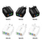 5pcs 5V 2.4A 3 Port USB Smart QC 3.0 Travel Fast  Charger(White)(EU)