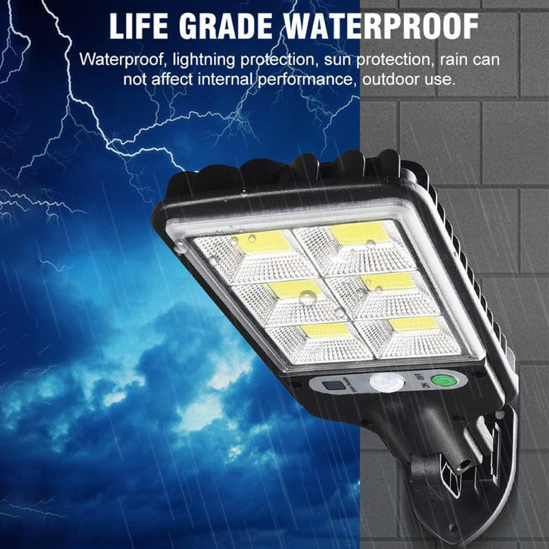 LED Solar Wall Light Outdoor Motion Sensor Lamp Garden Remote Lamp (72COB)