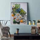 5D Diamond Painting DIY Butterfly flowers Full Round Drill Rhinestone Kit