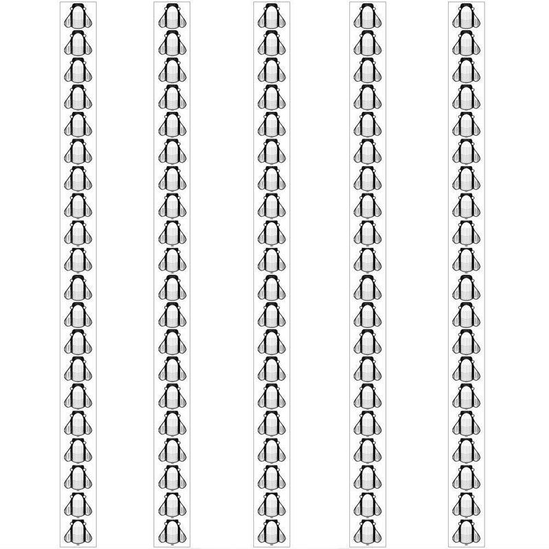 100pcs Nail Art French Tips Extension Forms Acrylic UV Gel Guide Stencils