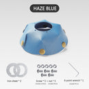 Leather Lamp Covers Shades Outdoor Camp Hanging Lighting Lamp Cover (Blue) Newly