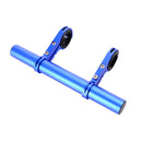 30cm MTB Bike Handlebar Extender Double Clamp Bracket Support Rack (Blue) Newly
