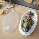 Fish Bowl Steamer Plate Microwave Oven Fish Steam Roaster Kitchen Cookware Tool