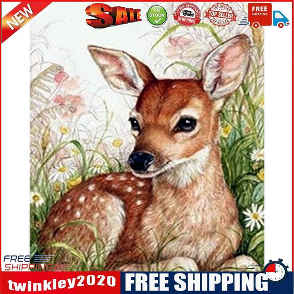 Oil Paint By Numbers Picture DIY Painting Little Deer Painting Kit Artwork