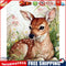 Oil Paint By Numbers Picture DIY Painting Little Deer Painting Kit Artwork