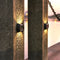4pcs Solar Wall Lamp Outdoor Waterproof Balcony Fence Lights (Warm 2LED)