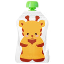 8pcs Reusable Food Storage Bags Sealed Refillable Baby Food Pouch Random Newly