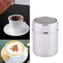 Stainless Steel Sprinkle Cocoa Sugar Flour Sifter Coffee Powder Duster Tool