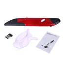 2.4GHz USB Wireless Mouse Optical Pen Air Adjustable 500/1000 DPI(Red)