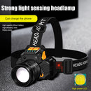 Strong T6 LED Headlight Waterproof 800LM 3 Mode USB Charging Sensor Headlamp